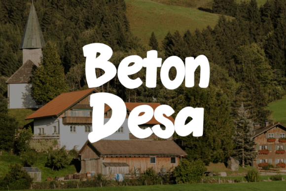 Beton Desa Font: A Display Typeface Built for Digital Campaigns