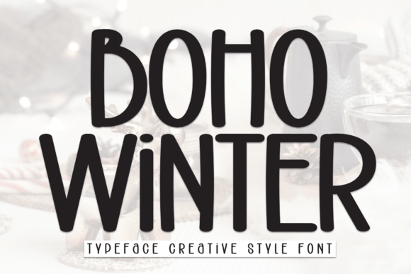Boho Winter: A Playful Display Font for Small Business Branding