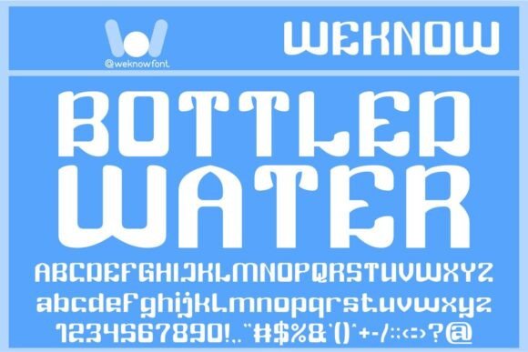 Bottled Water Font: A Web Designer’s Guide to Whimsical Display Typography