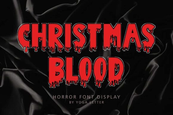 Christmas Blood: A Spooky Display Font for Branding