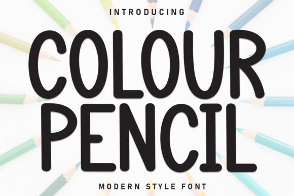 Colour Pencil Font Brings Handmade Charm to Your Product Designs