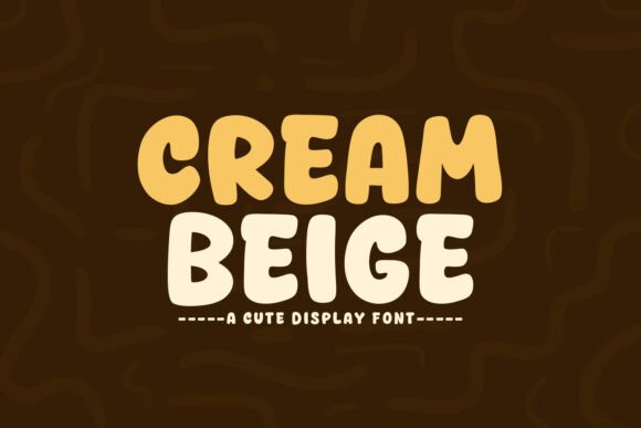 Cream Beige: A Display Font That Brings Warmth to Editorial Design
