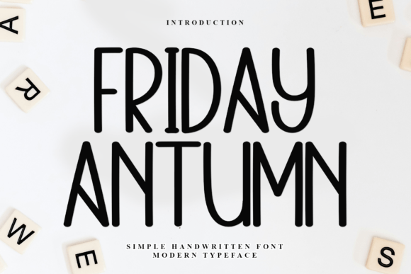 Friday Antumn: A Festive Font for Small Business Branding