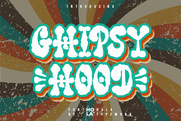 Ghipsy Hood: A Playful Font for Handmade Products