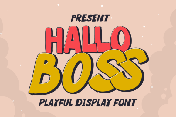 Hallo Boss: A Playful Display Font for Marketing Impact