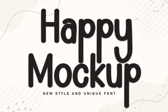 Happy Mockup: A Handwritten Display Font for Warm Editorial Storytelling