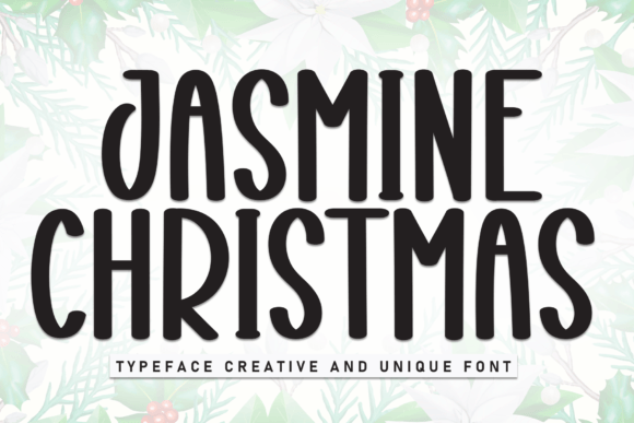 Jasmine Christmas: A Handwritten Display Font for Warm Holiday Publishing