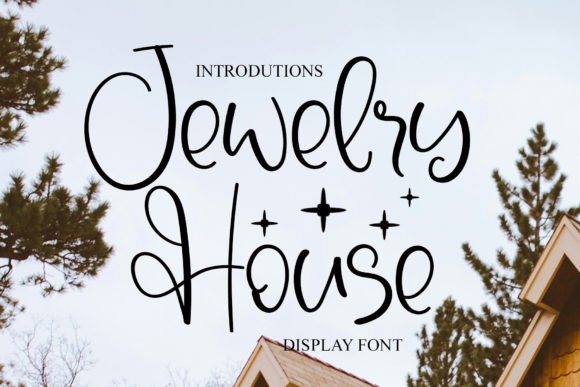 Jewelry House: A Handwritten Display Font for Digital Design