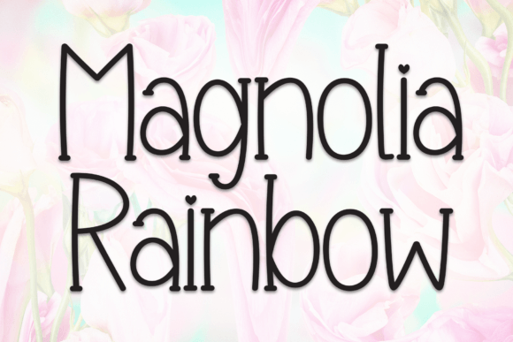 Magnolia Rainbow: A Handwritten Display Font for Playful Web Design