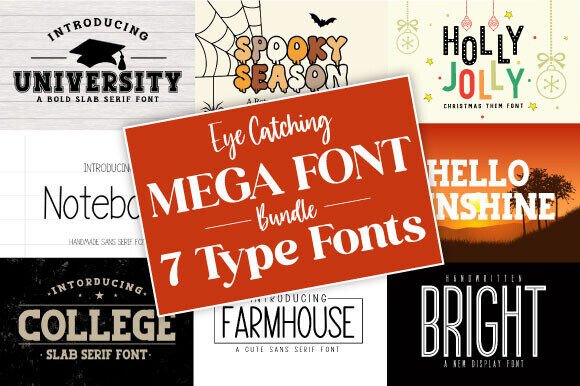 Mega Handmade Bundle: A Display Font That Feels Like Home