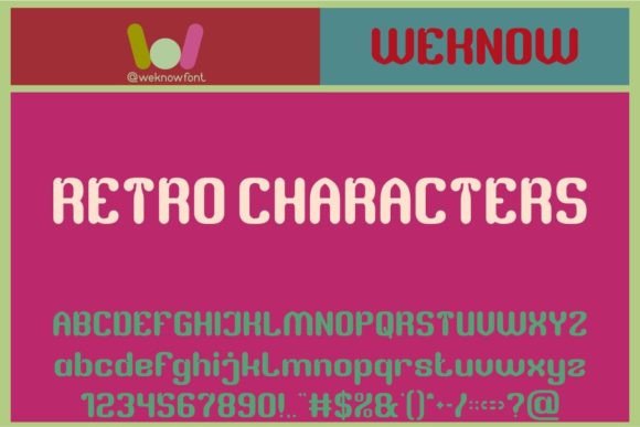 Retro Characters Font: A Handcrafted Typeface for Makers and Sellers