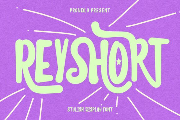 Reyshort Display Font: Bold Type for Your Handmade Products