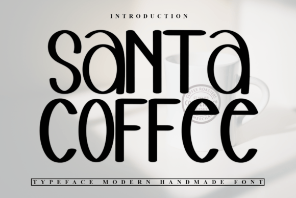 Santa Coffee: A Festive Display Font for Small Business Branding