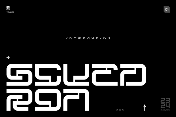 Scuedron: A Futuristic Display Font for Editorial Design