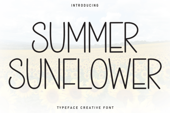 Summer Sunflower: A Handwritten Display Font for Crafters and Makers