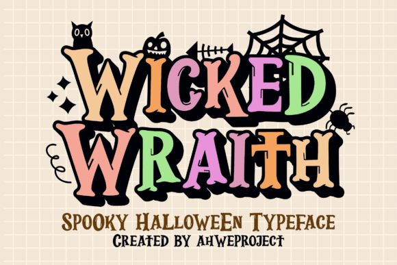 Wicked Wraith: A Display Font with a Whimsical Edge for Your Brand